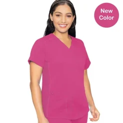 Med Couture Touch Scrub Tops*Women's V-Neck Shirttail Scrub Top