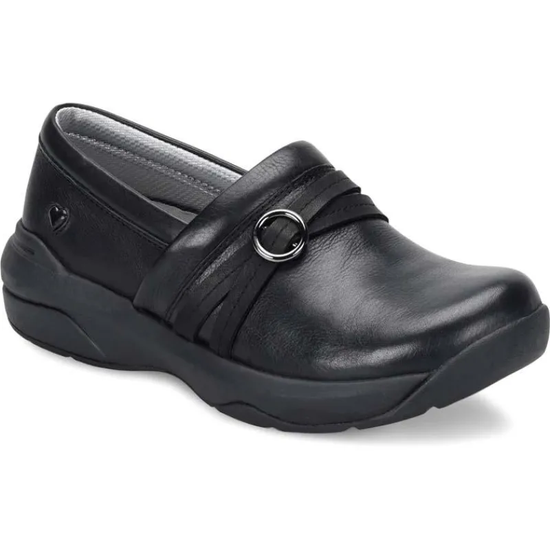 Nursemates Non-Slip Shoes | Footwear*Women's Ceri Leather Slip On Black