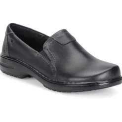 Nursemates Non-Slip Shoes | Footwear*Women's Meredith Leather Slip On Black