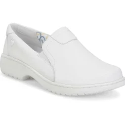 Nursemates Footwear | Non-Slip Healthcare*Women's Meredith Leather Slip On White