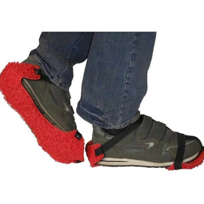 Paws Slip-Ons | Footwear*Women's USA Made Strap-On Traction Soles - Best Durability Red