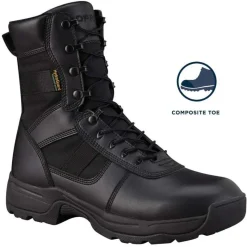 Propper Non-Slip Boots | Tactical*Series 100 Men's 8" Side Zip Waterproof Composite Toe Tactical Boot Black