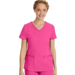 Healing Hands Scrub Tops*Purple Label by Women's Juliet V-Neck Scrub Top