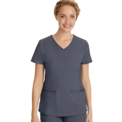 Healing Hands Scrub Tops*Purple Label by Women's Juliet V-Neck Scrub Top
