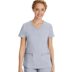Healing Hands Scrub Tops*Purple Label by Women's Juliet V-Neck Scrub Top