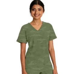 Healing Hands Scrub Tops*Purple Label by Camo Women's Joy V-Neck Scrub Top