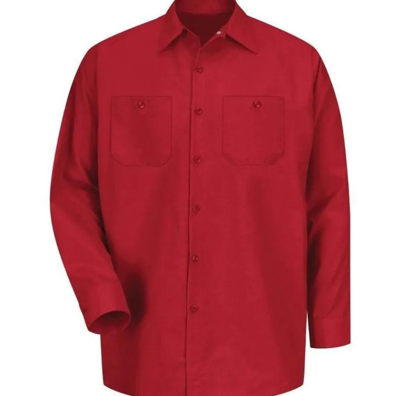 Red Kap Work Shirts*Men's Long Sleeve Industrial Work Shirt