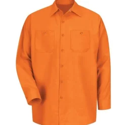 Red Kap Work Shirts*Men's Long Sleeve Industrial Work Shirt