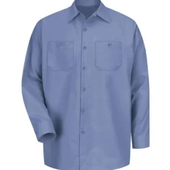 Red Kap Work Shirts*Men's Long Sleeve Industrial Work Shirt