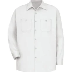 Red Kap Work Shirts*Men's Long Sleeve Wrinkle Resistant Cotton Work Shirt