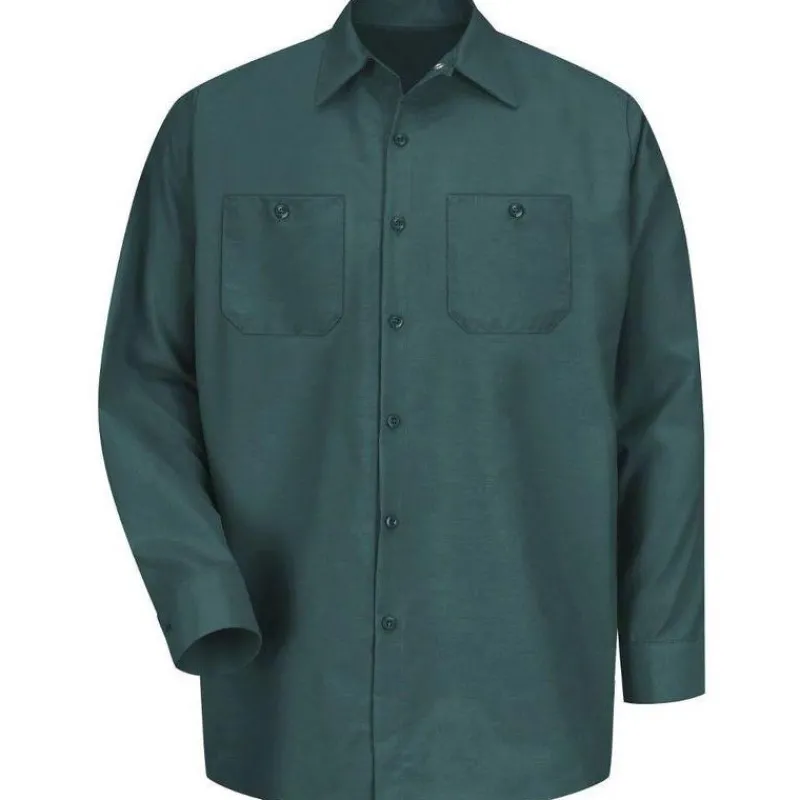 Red Kap Work Shirts*Men's Long Sleeve Industrial Work Shirt