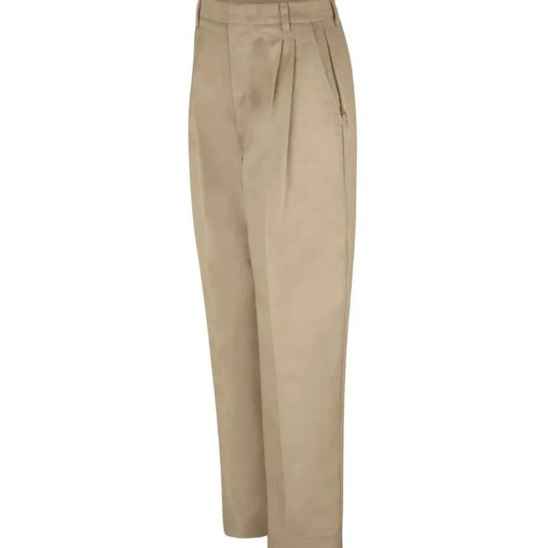 Red Kap Bottoms | Work Pants*Women's Pleated Twill Slacks