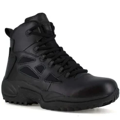 Reebok Non-Slip Boots | Tactical*Duty Men's 6" Rapid Response RB Side Zip Tactical Boot Black