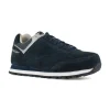 Reebok Athletic*Leelap Suede Leather Retro Oxford Steel Toe Shoes Navy Blue