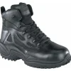Reebok Non-Steel Safety Toe | Tactical*Men's Rapid Response RB Stealth 6-Inch Composite Toe Side Zip Boots - Black