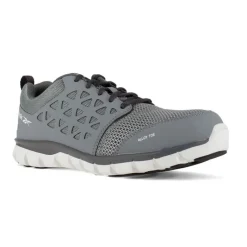 Reebok Athletic | Non-Slip Shoes*Men's Sublite Cushion Work Alloy Toe Athletic Oxford Grey
