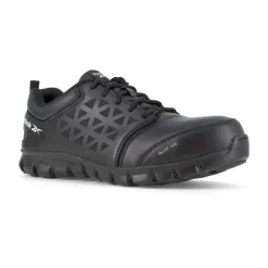 Reebok Non-Slip Shoes | Athletic*Men's Sublite Cushion Work Alloy Toe Athletic Oxford Black