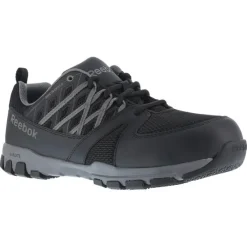 Reebok Athletic | Non-Slip Shoes*Men's Sublite Work Black & Grey ESD Athletic Oxford Black/grey
