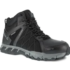 Reebok Non-Slip Shoes | Athletic*Men's Trailgrip Work Waterproof Alloy Toe Athletic Mid Black/grey
