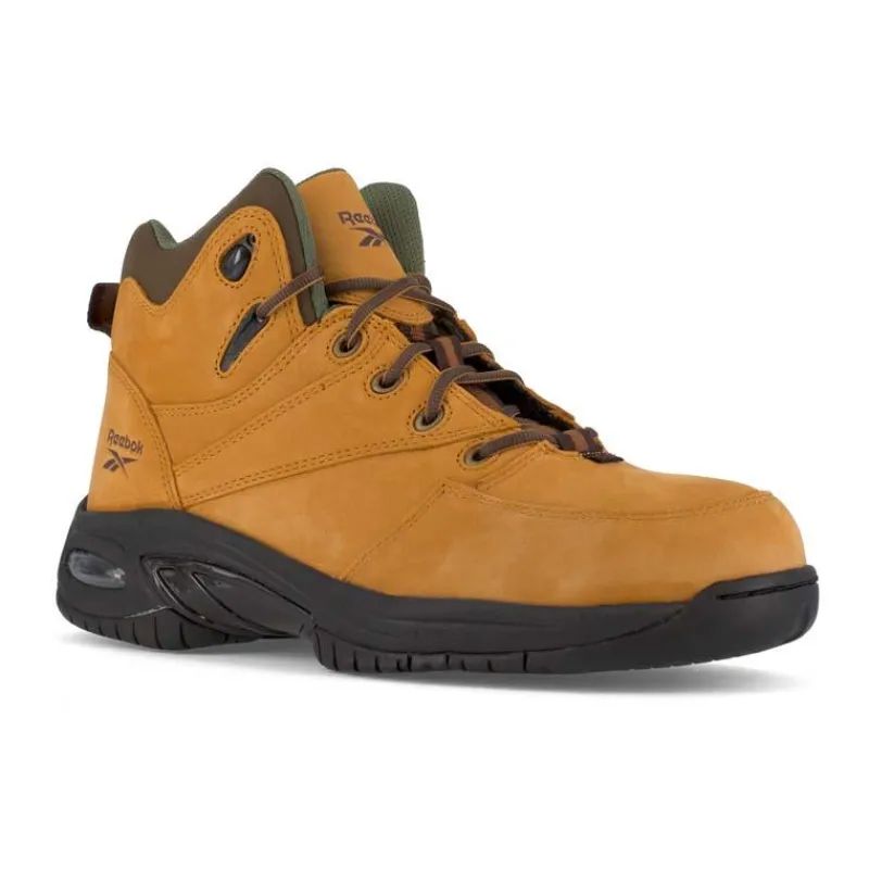 Reebok Athletic | Non-Steel Safety Toe*Men's Tyak High Performance Composite Toe Hiker- Golden Tan