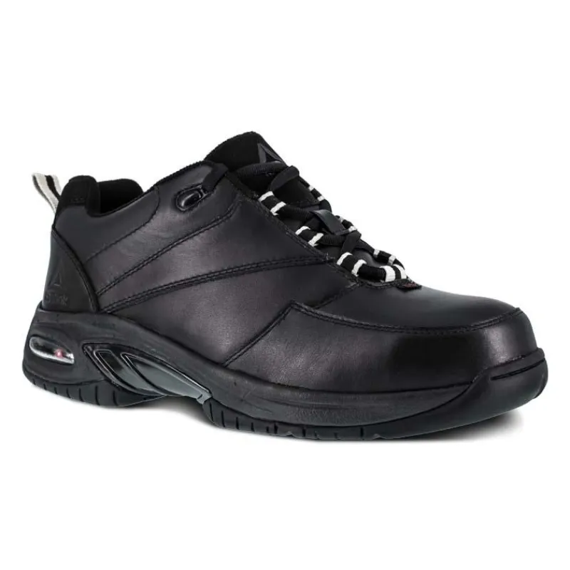 Reebok Athletic*Men's Tyak High Performance Composite Toe Athletic Oxford- Black