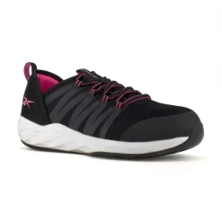 Reebok Athletic | Non-Slip Shoes*Women's Astroride Work ESD Steel Toe Athletic Work Shoe Black / Pink