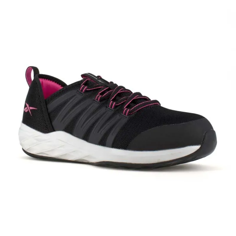 Reebok Athletic | Non-Slip Shoes*Women's Astroride Work ESD Steel Toe Athletic Work Shoe Black / Pink