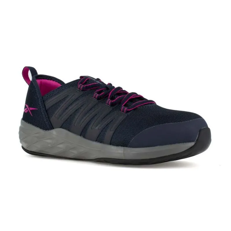 Reebok Non-Slip Shoes | Athletic*Women's Astroride Work ESD Steel Toe Athletic Work Shoe Dark Navy/purple