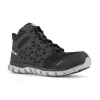 Reebok Non-Slip Shoes | Athletic*Women's Sublite Cushion Work Alloy Toe ESD Athletic Mid Cut Black