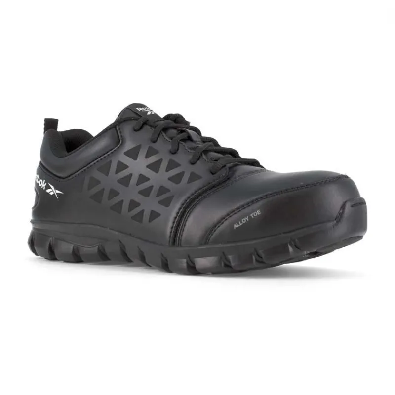 Reebok Non-Slip Shoes | Athletic*Women's Sublite Cushion Alloy Toe Athletic Work Shoe Black