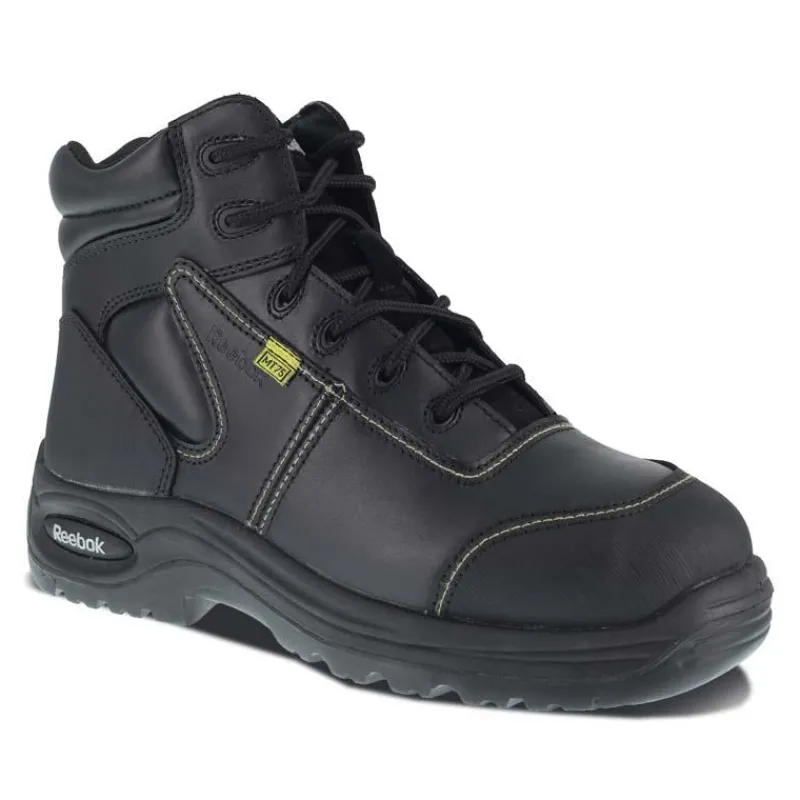 Reebok Met Guard | Non-Steel Safety Toe*Women's Trainex 6-Inch Int Metatarsal Guard Comp Toe Boots Black