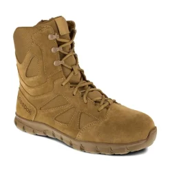 Reebok Non-Slip Boots | Non-Steel Safety Toe*Work Men's 8" Sublite Cushion Tactical Duty Boot Coyote