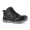 Reebok Non-Slip Shoes | Athletic*Work Men's Black Waterproof Sublite Cushion Athletic Mid Cut Black/grey
