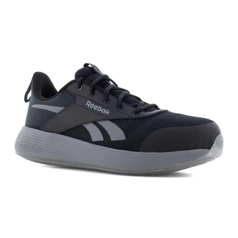 Reebok Non-Slip Shoes | Athletic*Work Men's DMXair Comfort+Work Composite Toe Athletic Work Shoe Black / Gray