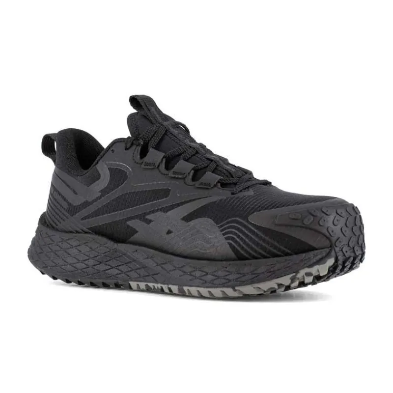 Reebok Non-Slip Shoes | Athletic*Work Men's FE4 Adventure Composite Toe ESD Athletic Work Shoe Black