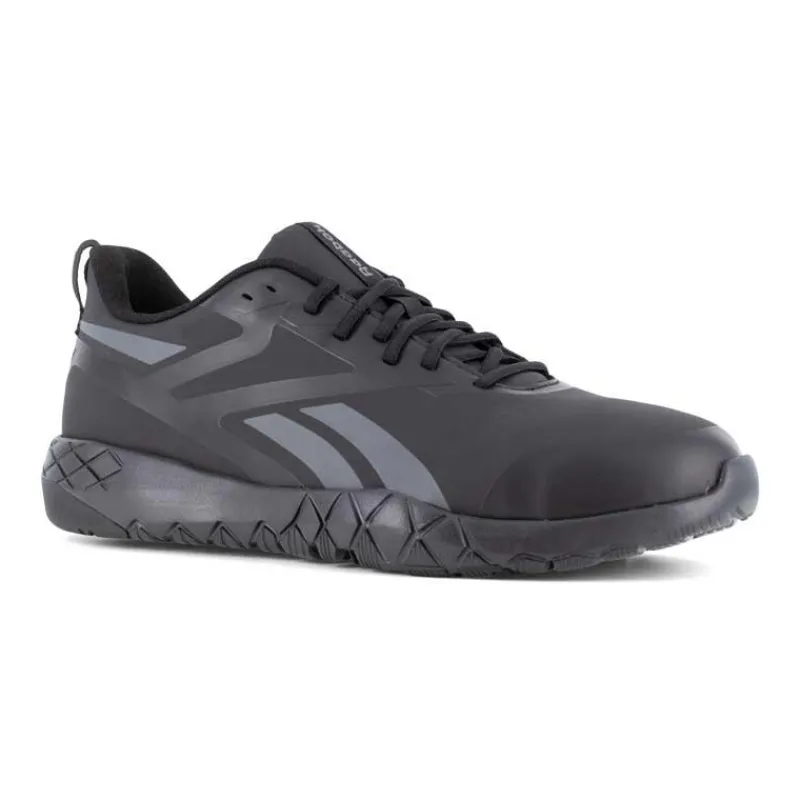 Reebok Non-Slip Shoes | Athletic*Work Men's Flexagon Force XL Work Composite Toe Water Resistant Athletic Work Shoe Black