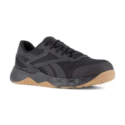 Reebok Non-Slip Shoes | Athletic*Work Men's Nanoflex TR Work Composite Toe Athletic Work Shoe Black/gum