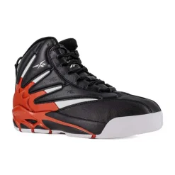Reebok Non-Slip Shoes | Athletic*Work Men's The Blast Work Composite Toe ESD Athletic Hi-Top Black/red/white