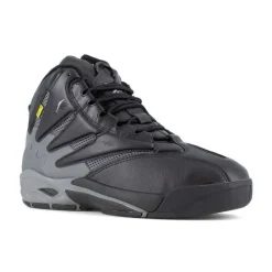 Reebok Non-Slip Shoes | Athletic*Work Men's The Blast Work Composite Toe Met Guard Athletic Hi-Top Black / Dark Gray