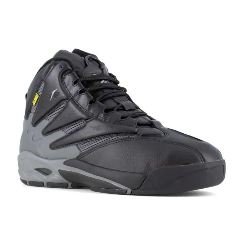 Reebok Non-Slip Shoes | Athletic*Work Men's The Blast Work Composite Toe Met Guard Athletic Hi-Top Black / Dark Gray