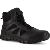 Reebok Non-Slip Boots | Tactical*Work Women's 6" Sublite Cushion Tactical Side Zip Boot Black