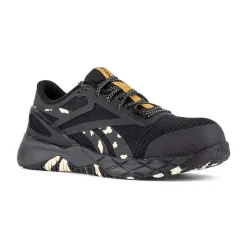 Reebok Non-Slip Shoes | Athletic*Work Women's Nanoflex TR Work Composite Toe SD Athletic Work Shoe Black/camo/brown