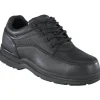 Rockport Non-Slip Shoes | Oxfords*Men's World Tour Moc Oxford - Steel Toe Black