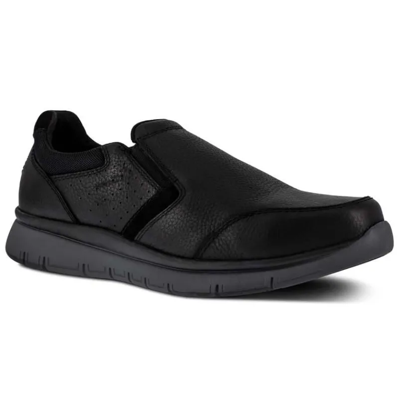 Rockport Non-Slip Shoes | Slip-Ons*Works Men's Primetime Casuals Work ESD Steel Toe Slip On Black