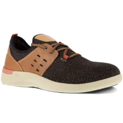 Rockport Non-Slip Shoes | Athletic*Works Men's TruFLEX Work Composite Toe Athletic Work Shoe Brown/tan