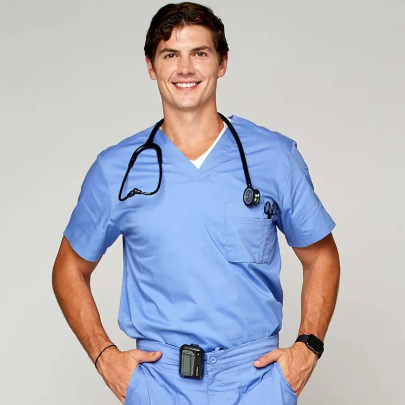 Rx Gear Stretch Scrub Tops*Men's V-Neck Scrub Top