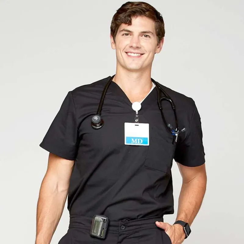 Rx Gear Stretch Scrub Tops*Men's V-Neck Scrub Top