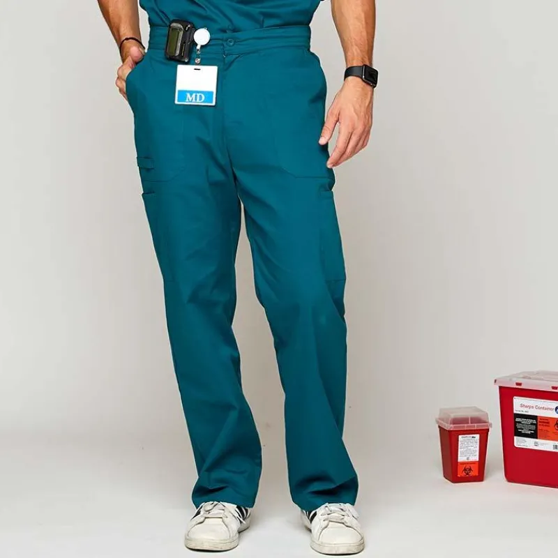 Rx Gear Stretch Scrub Pants*Men's Zip Fly Cargo Scrub Pants