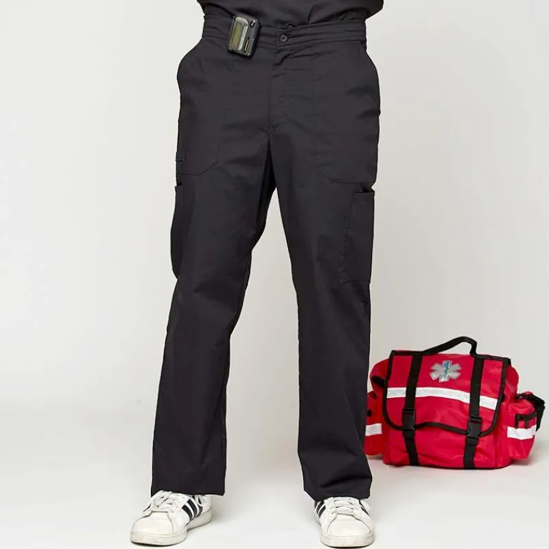 Rx Gear Stretch Scrub Pants*Men's Zip Fly Cargo Scrub Pants