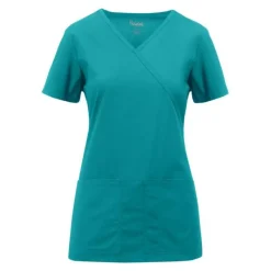 Rx Gear Stretch Scrub Tops*Women's Mock Wrap Scrub Top